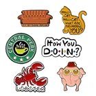 Эмалевые булавки PF531 Dongmanli, значок для рюкзака, воротника, лацкана, шляпы, ювелирные изделия, подарок на день рождения, для друзей