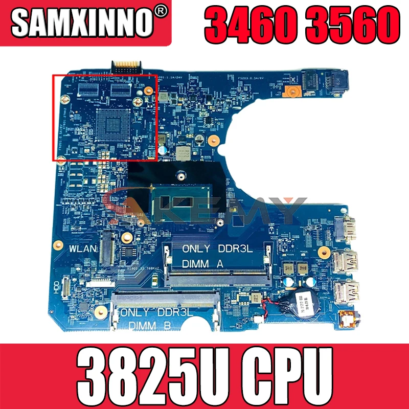 

Оригинальная материнская плата для ноутбука DELL Latitude 3460 3560 14290-2 ПРБ 85GK8 CN-0P9H40 0P9H40 SR24B 3825U Процессор материнская плата
