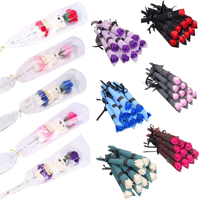 Искусственные розы цветочное ароматическое Мыло лепестки роз растительное мыло