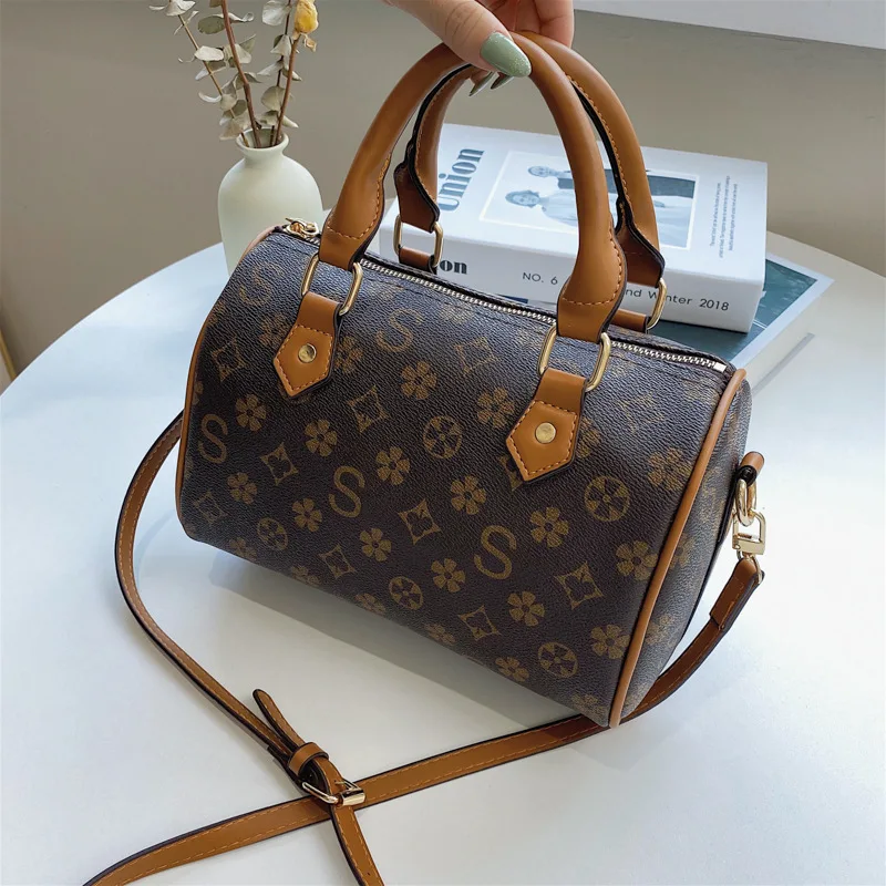 

Boston Shoulder Bags For Women 2020 New Mahjong Luxury Crossbody Shopper Fashion Vintage Pu Leather Ladies Female Handbags