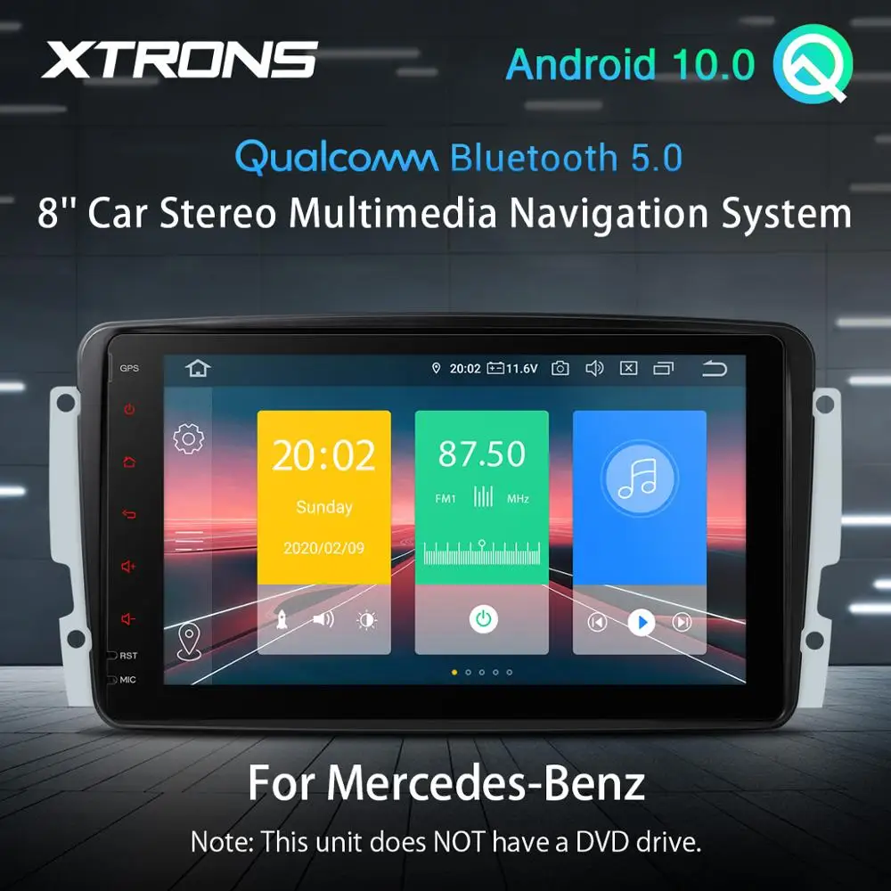 Android 10 0 устройство док станция Qualcomm Bluetooth5.0 стерео Мультимедийный Плеер GPS для