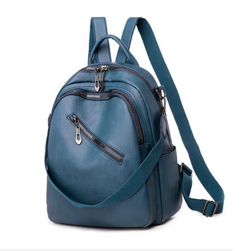 

2020 новая волна двойного назначения Корейская версия рюкзака женская мягкая кожа Сад маленькая свежая Дамская Студенческая дикая сумка