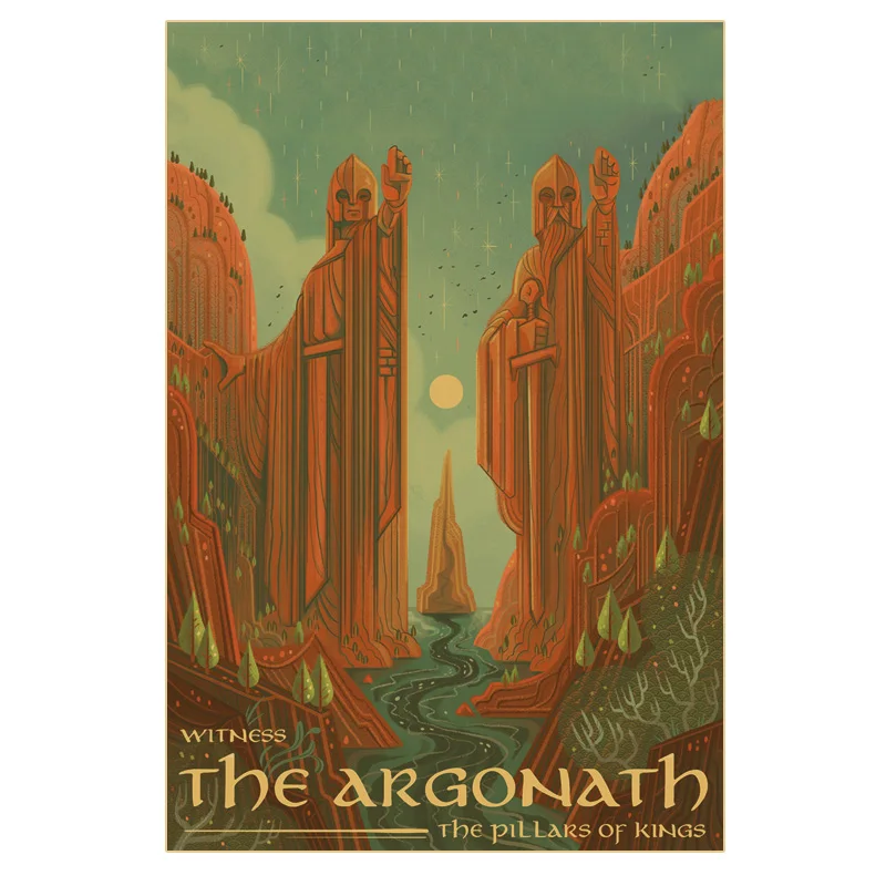 Rohan Banner Poster 30x45cm Mid-Earth Argonath Mordor Moria Paper Wall Posters Morgoth Melkor Home Decor Cafe Bar Decoration Art | Дом и сад