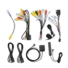 Микрофон, USB, GPS, камера заднего вида, RCA выход, AUX, слот для SIM-карты, радиоконвертер, 16-контактный, 4G адаптер кабеля питания для автомобиля, навигатор