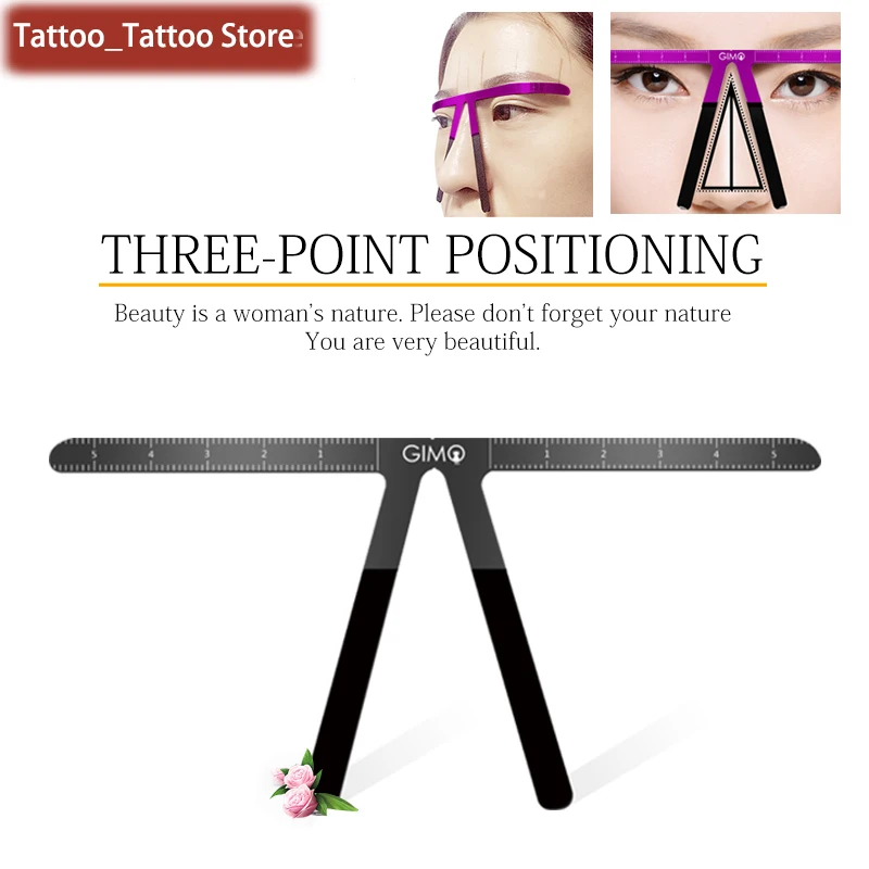 Микроблейдинг трафарет для татуировки бровей линейка формирователь шаблон
