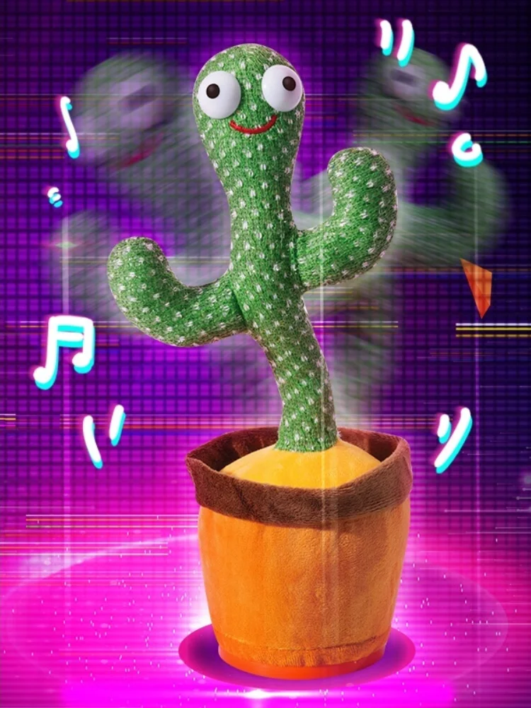 

Dancing Cactus Electron Plush Toy Soft Plush Doll Babies Cactus That Can Sing And Dance Voice Interactive Bled Stark Toy For Kid