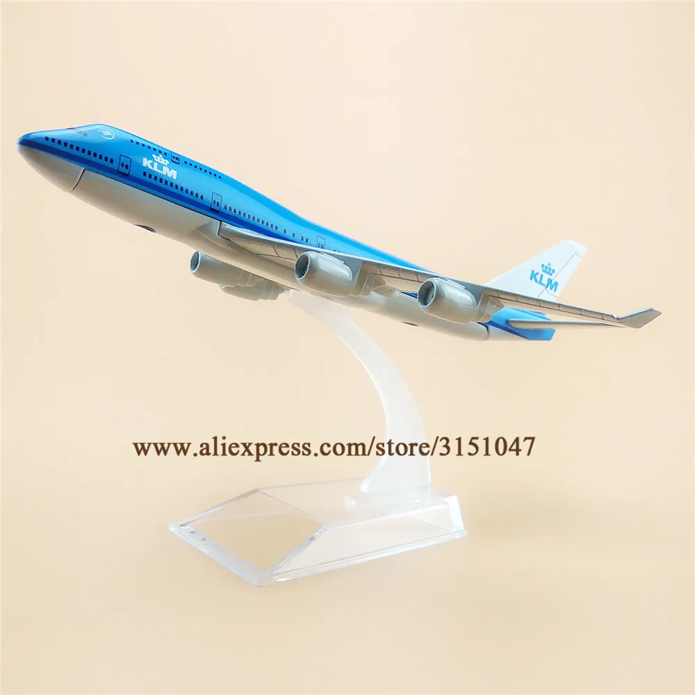 

SALES Air Netherland KLM Airlines Boeing 747 B747-400 Airways Airplane Model Alloy Metal Model Plane Diecast Aircraft 16cm