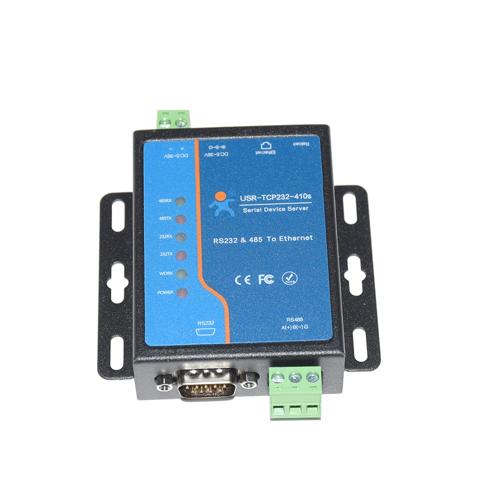 USR TCP232 410s RS232 RS485 серийный к TCP/IP модуля преобразователя с DHCP/DNS Бесплатная