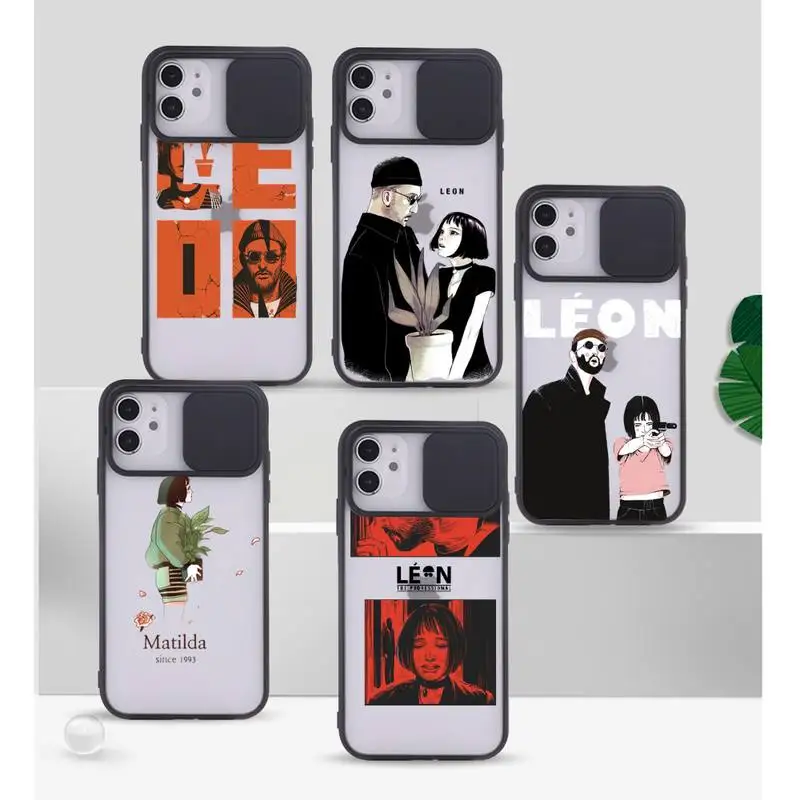 

Killer Leon movie Phone Case for iPhone 12 11 8 7 se 2020 mini pro X XS XR MAX Plus Transparent Camera Protection Cover