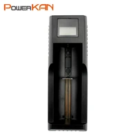 single slot smart charger with lcd apply for 3 7v lithium battery 26650 18650 18500 18350 16340 14500 and 1 2v aaa aa