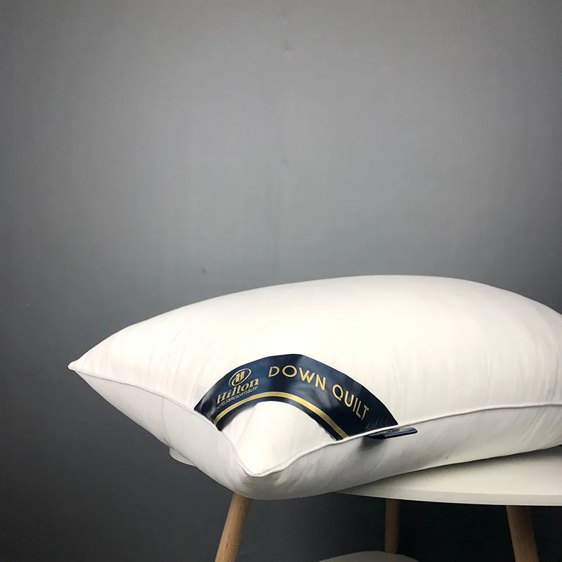 

48*74cm Soft Fluffy Pillow Pure Color Low Medium High Pillows Home Health Comfortable Sleeping Pillow with Carry Bag Standard