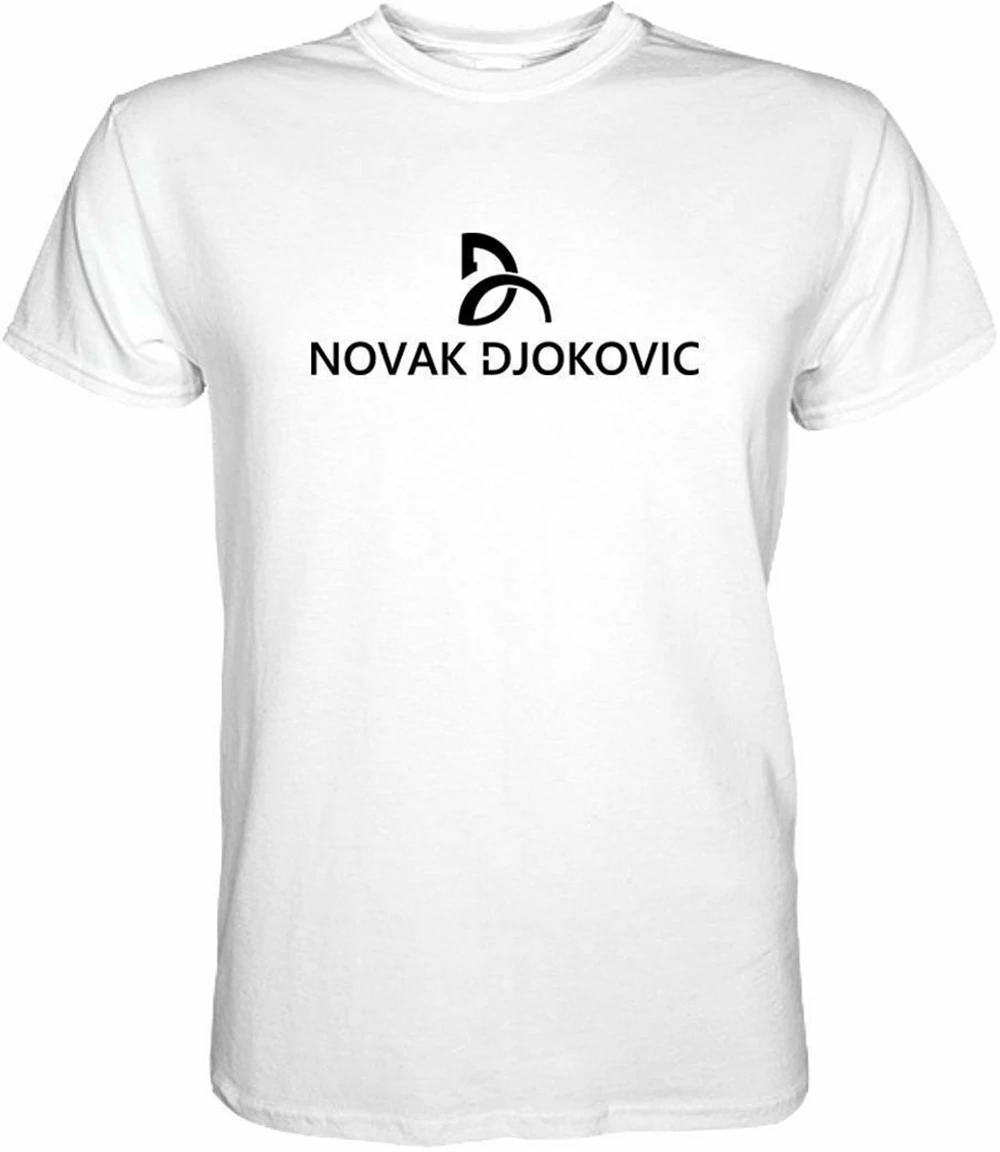 Новая футболка с логотипом Novak Djokovic новый размер США Подарочная Em1 на день