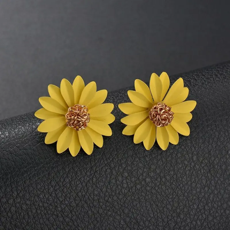 Корейский стиль милые висячие серьги в виде цветка для женщин новые модные