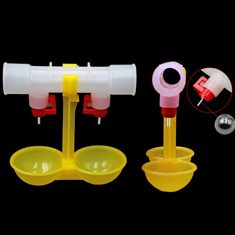 Автоматические поилки для цыплят двойная поилка подвесные чашки птицы утки 3 шт. |
