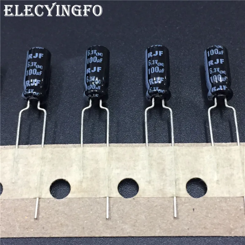 

10pcs 100uF 6.3V100uf Japan ELNA RJF Series 5x11mm 6.3V100uF Super Low Impedance High Reliability Capacitor for Audio