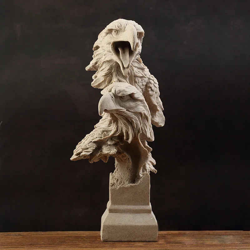 Скандинавская Ретро Бронзовая статуэтка с головой орла скульптура животными