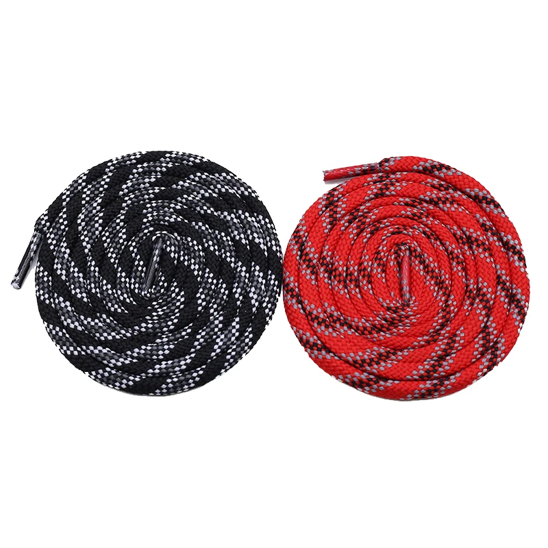 

Coolstring 6mm Fat Tri-color Six-twill Round Shoelace Drawstring Waist Sweater Hat Rope Bootlaces Camping Polyester Shoes Laces