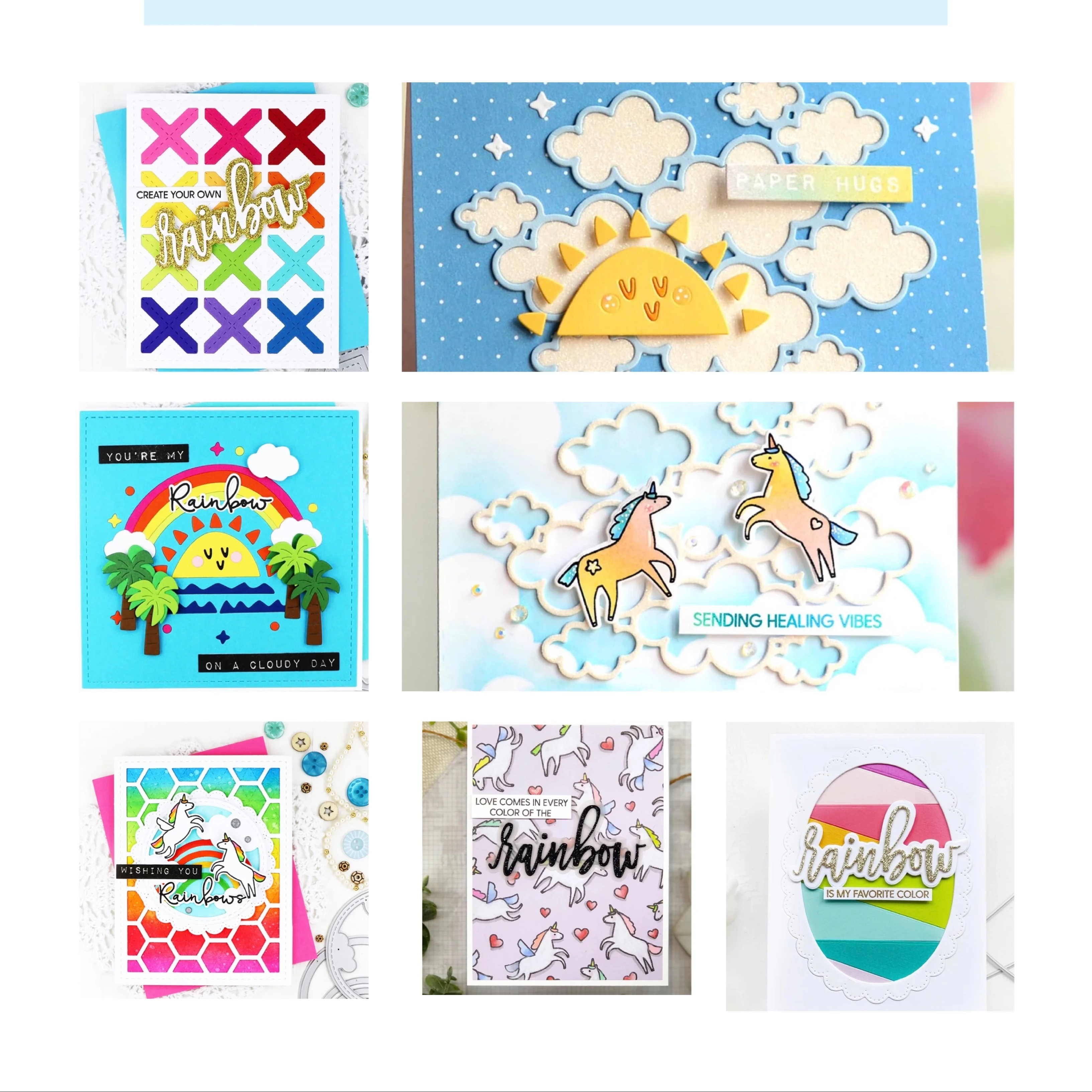 Радужные прозрачные штампы для скрапбукинга сделай сам/изготовления