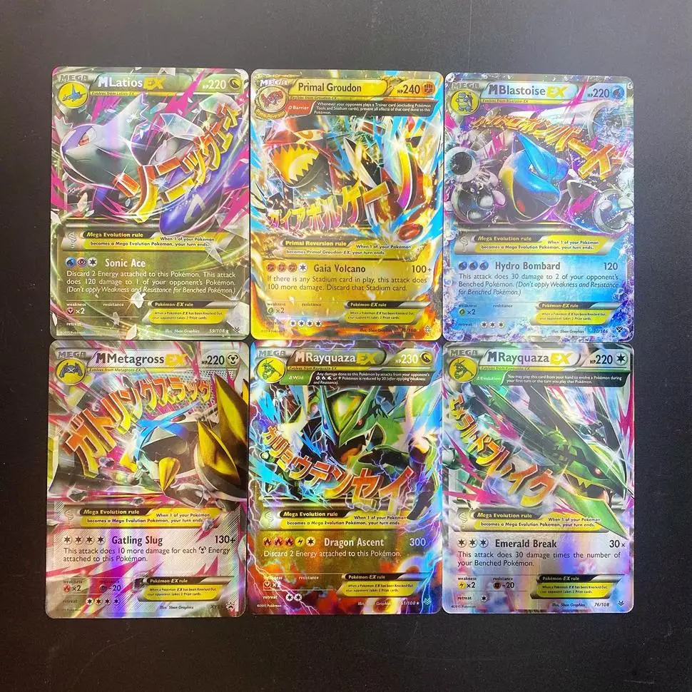 120 шт. Покемоны блестящий дисплей Покемон игра в маг коллекция GX EX Carte Боевая