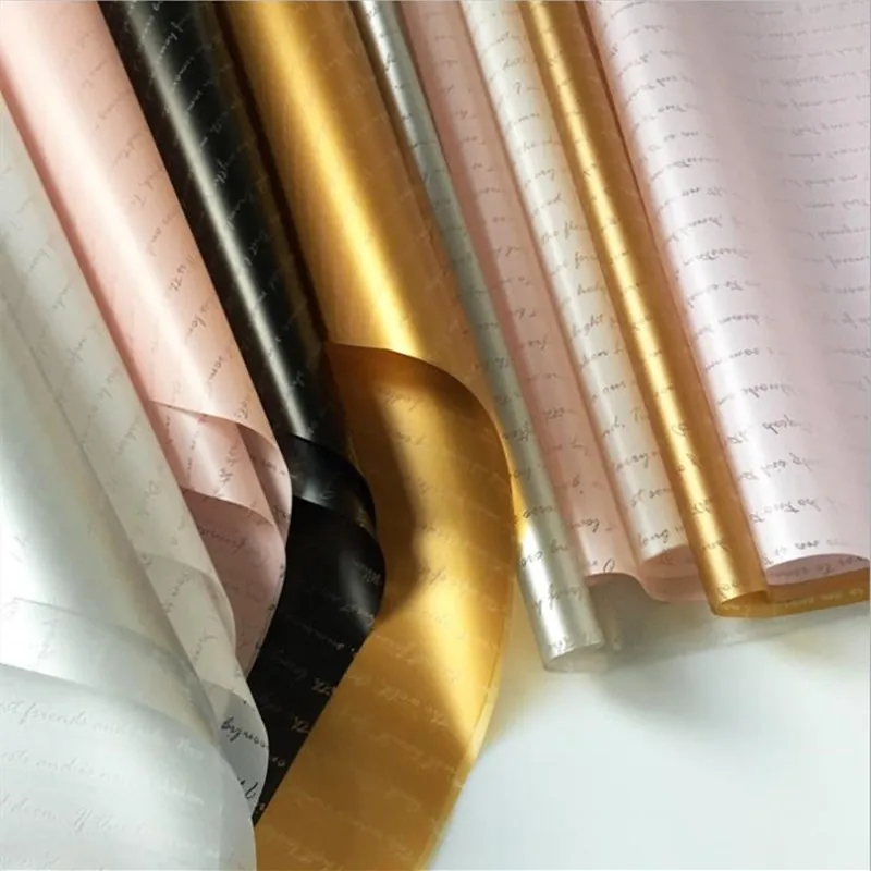 20 шт./партия пластиковой водонепроницаемой оберточной бумаги для цветов