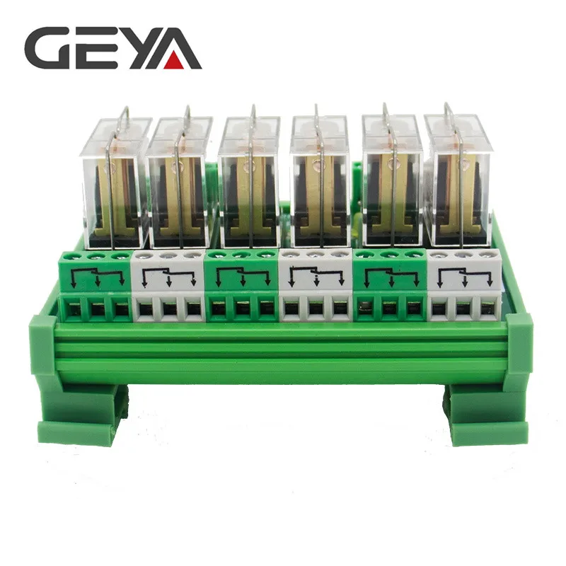 GEYA NG2R 6 канальный Omron релейный модуль 5 в 12 В 24 в 230 В релейная плата ПЛК УПРАВЛЕНИЯ Omron Реле