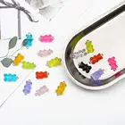 Лидер продаж, 810 шт., милые каучуковые Подвески сделай сам в виде медведя, фурнитура для заплаты гелевых серег, брелоков, цепочек, подвесок, ювелирных украшений, аксессуаров