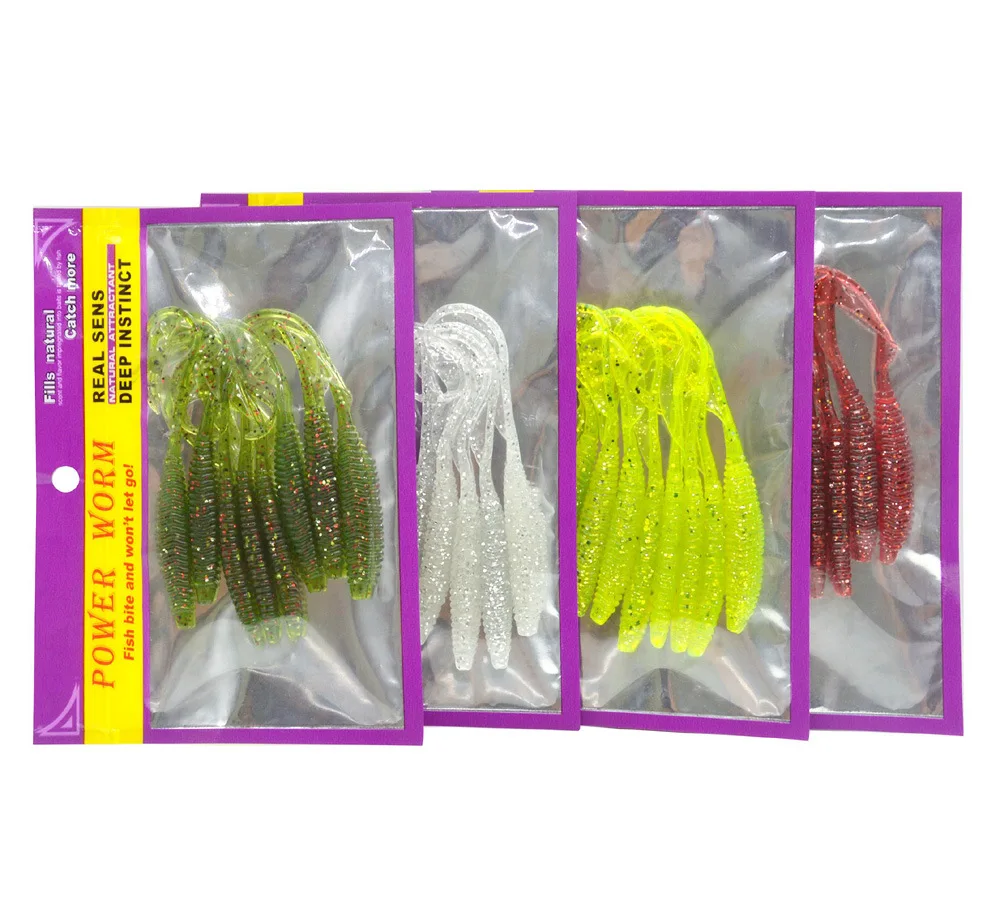 Рыболовная приманка Long Мягкая с хвостом червь личинка одним 8 дюймов шт./упак.
