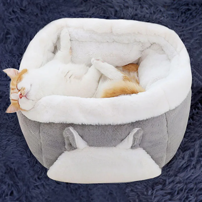 

Cat Nest Pet Nest teddy Small Dog Cat Step On Milk Deep Sleep Mat Dog Kennel Flowers Cat House Furniture