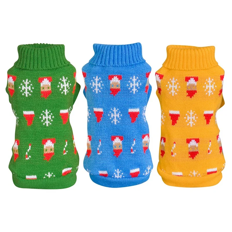 Трикотажная одежда для домашних животных собак осень-зима свитер больших со