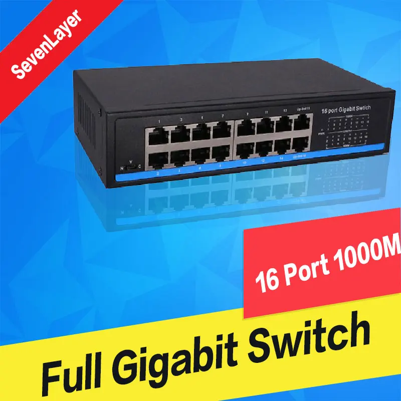 10/100/1000M 16 портов гигабитный коммутатор полнодуплексные гигабитные Ethernet