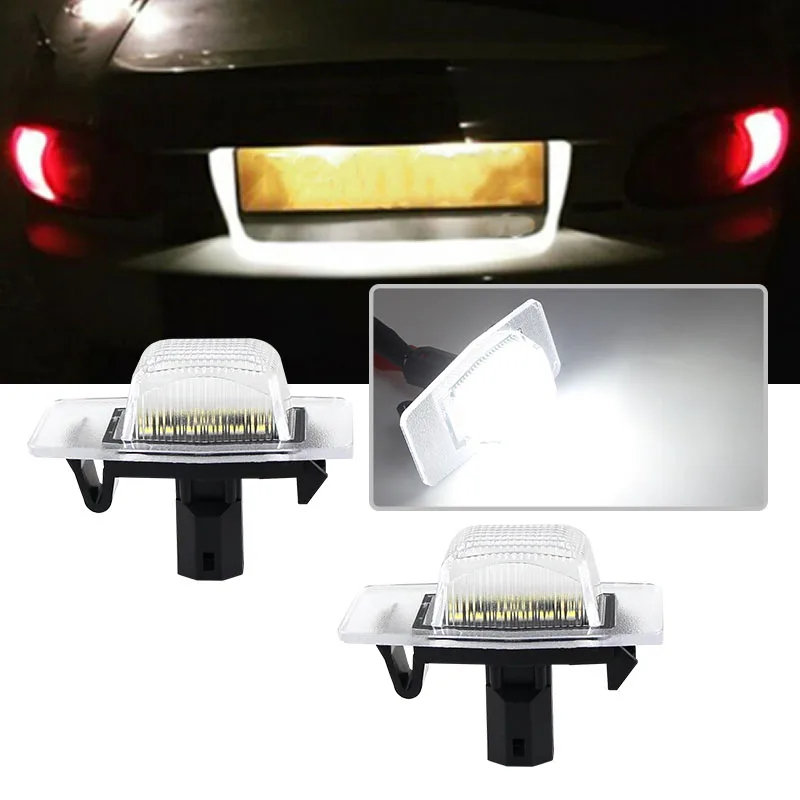 

2XLED License Plate Light LED Number Plate Lamp No Error For Mazda Protege MPV Tribute Miata Mx5 mk2 Ford Escape Mercury Mariner