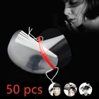 50 шт.компл., одноразовый прозрачный пластиковый экран на лицо, Парикмахерская, спрей, маски для волос, резка, Раскрашивание, Защита лица, принадлежности для парикмахерских