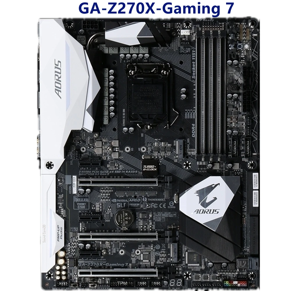 Для Gigabyte GA-AORUS 7 б/у материнская плата LGA 1151 Z270 десктопная | Компьютеры и офис