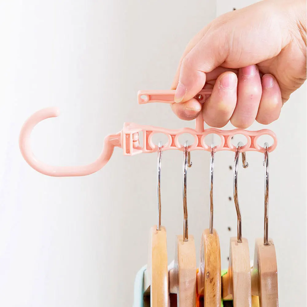 Волшебная вешалка 5 кругов многослойная ветрозащитная для одежды органайзер