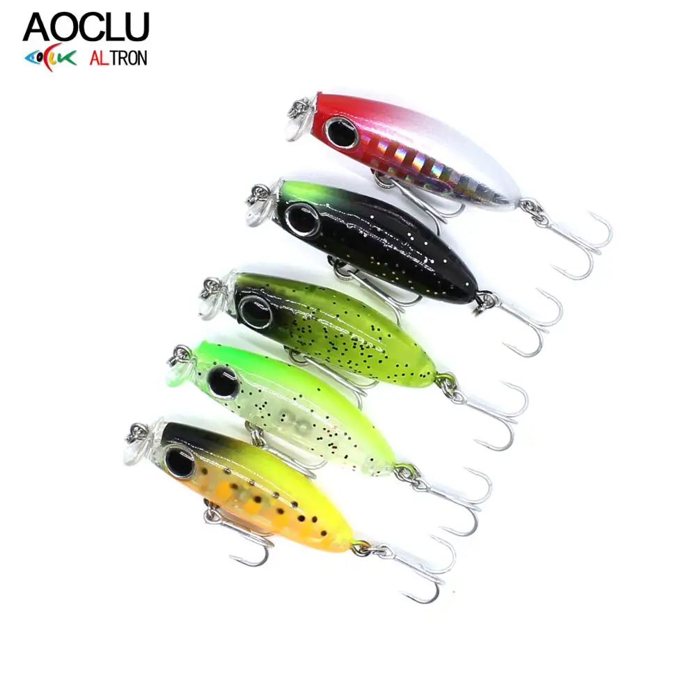 AOCLU wobblers Super Quality 5 Colors 35mm 2.1g Hard Bait Minnow Shad Crankbait Fishing lure Bass Fresh Salt water tackle | Спорт и