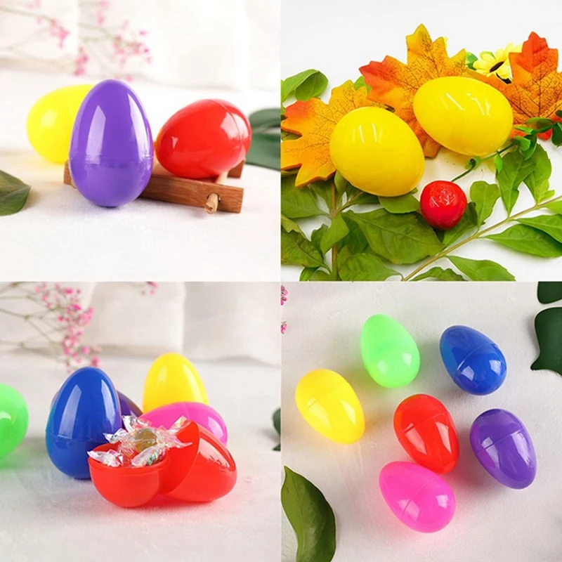 

120Pcs Fillable Easter Eggs Colorful Bright Easter Eggs for Easter Egg Hunt, Suprise Egg, Easter Hunt, Assorted Colors