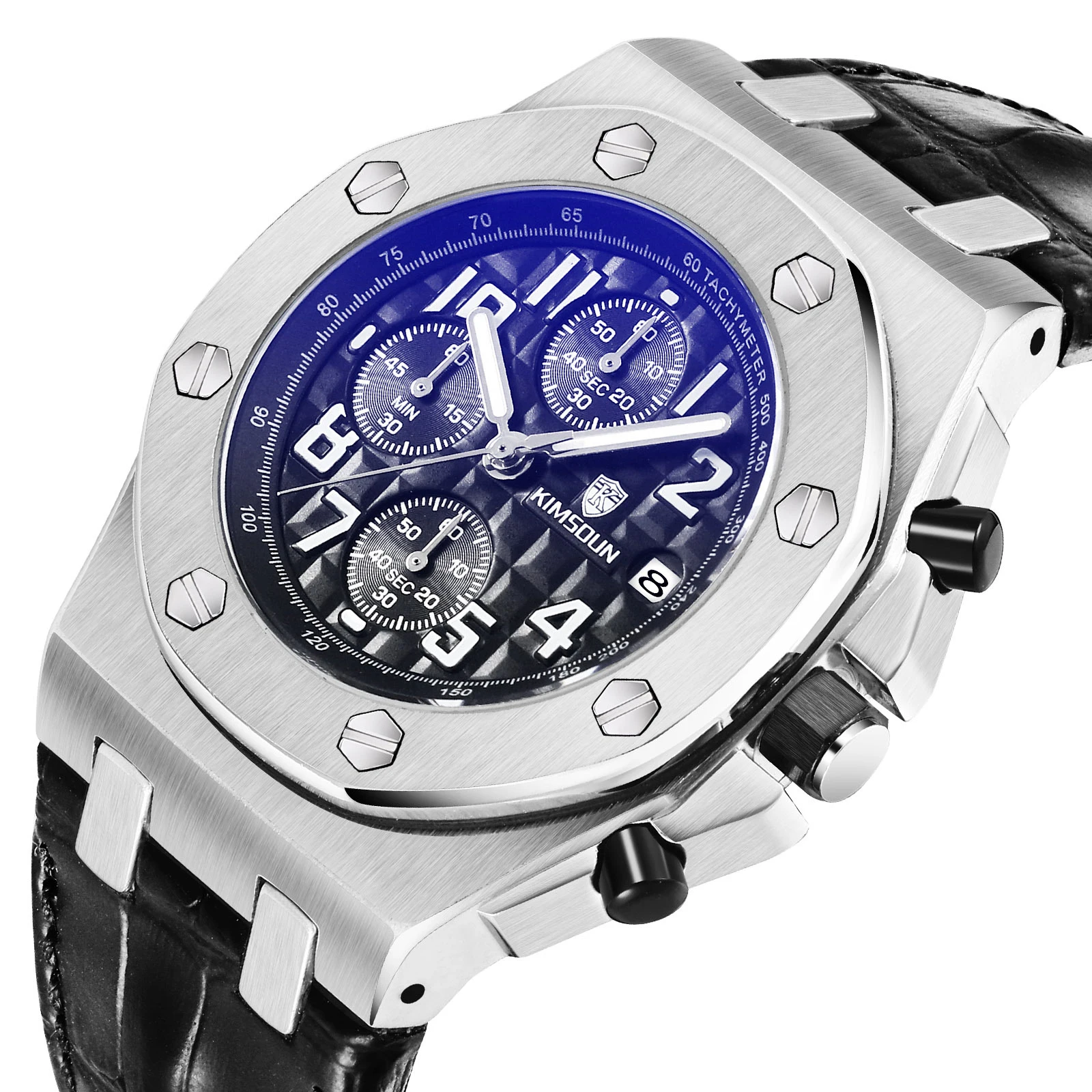 Switzerland Royal Rolexable Japan Miyota кварц часы три глаза многофункциональный синхронизации