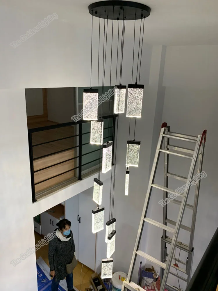 Современные потолосветодиодный светодиодные люстры с пузырьками лампы для