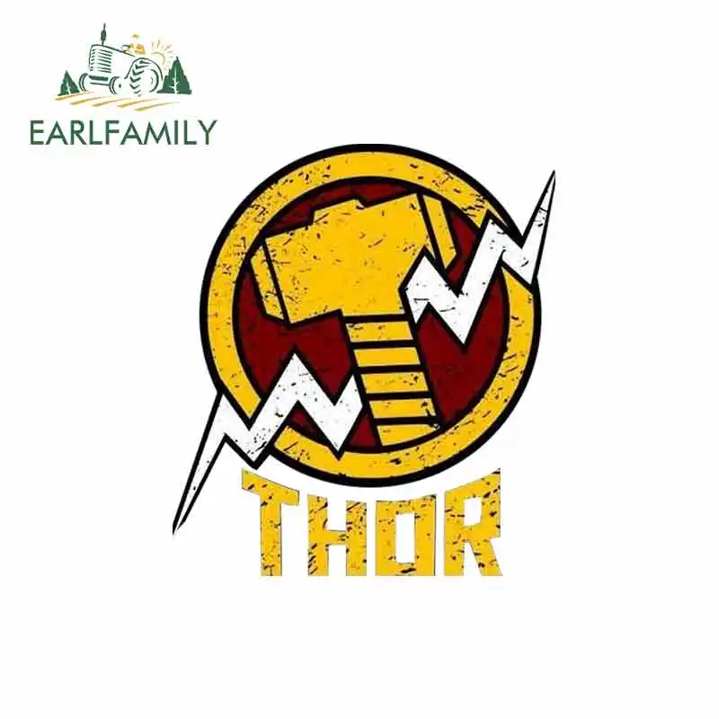 EARLFAMILY 13 см x 11 4 для Тора молотка Логотип Забавные Автомобильные наклейки Авто