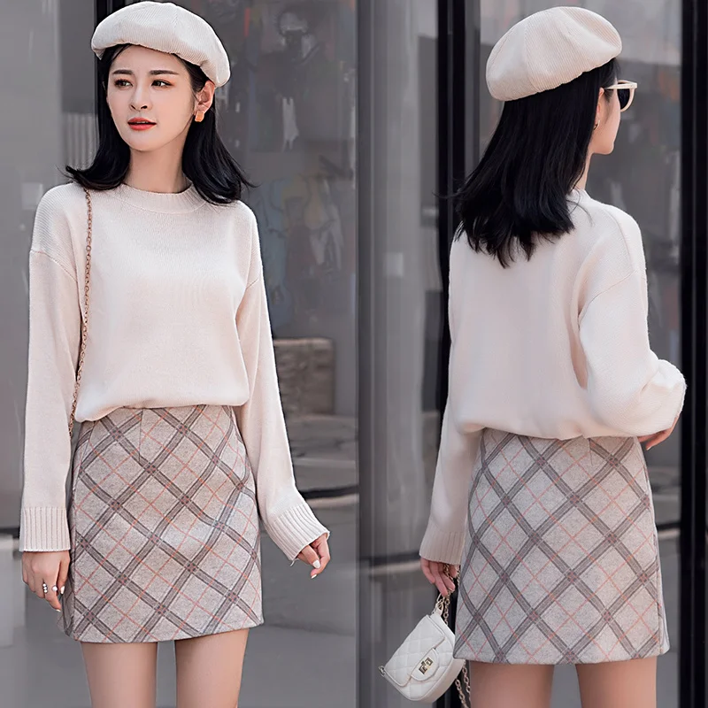 Женская повседневная сексуальная юбка F8103 Новинка осени-зимы 2019 | одежда