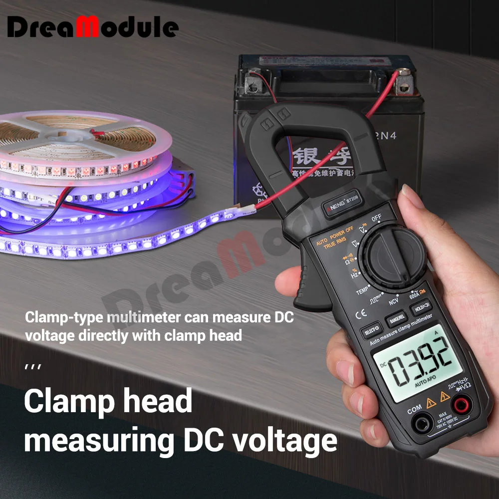 ST209 Digital Multimeter Clamp Meter 6000 Counts True RMS Amp DC/AC Current LCD Display Tester Meters Voltmeter | Инструменты