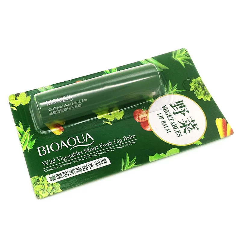 BIOAOUA овощи бальзам для губ увлажняющий питательный губная помада макияжа