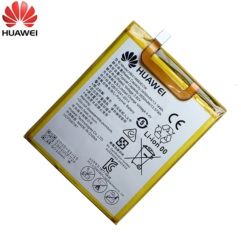 100% Оригинальный аккумулятор Hua wei HB416683ECW для Huawei Nexus 6P Nexus6P H1511 H1512 Сменный телефона