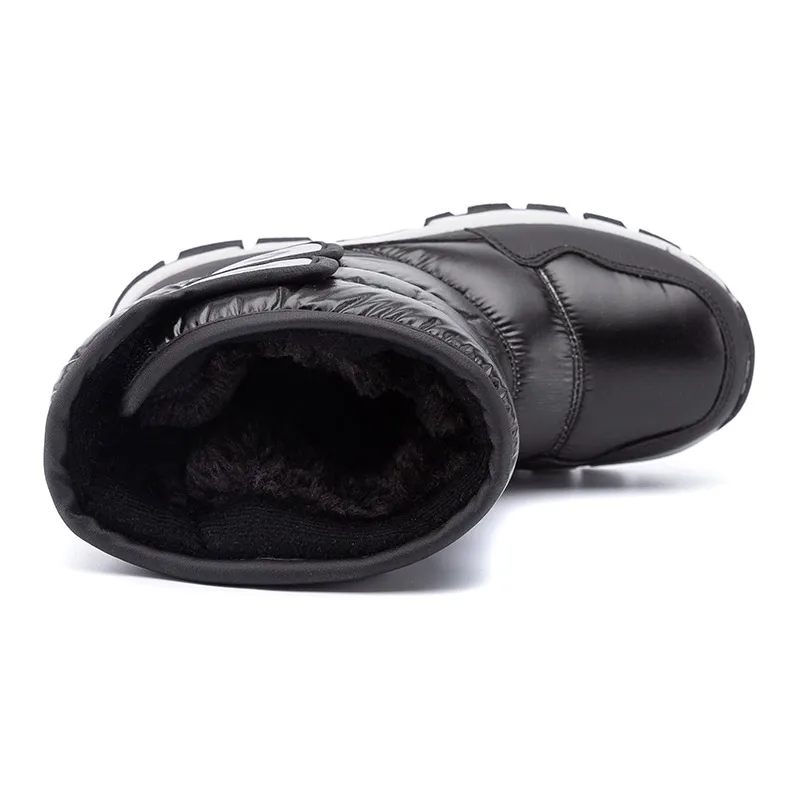 Детские зимние ботинки теплые модные плюшевые ботильоны с высоким берцем