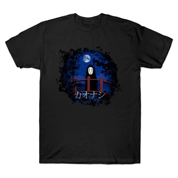 

T-shirt Harajuku Streetwear Cotton Camisetas Hombre Men anime night spirit Funny Cool T Shirt tops tee