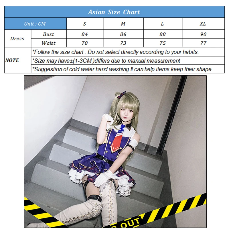 

ROLECOS LoveLive! Kotori Minami Cosplay Costume Anime Love Live Lolita Minami Kotori Policewoman Costume Women Uniform Halloween