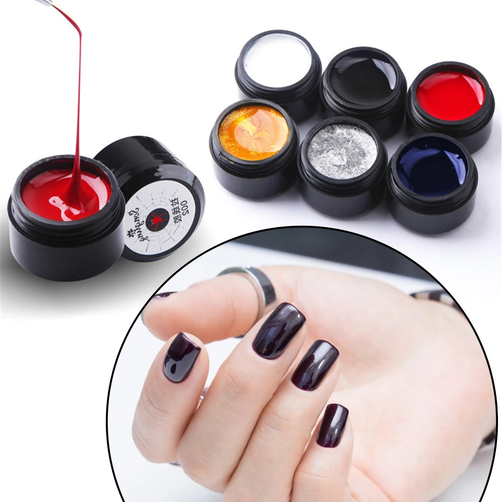 5мл пузырек из трубного рисунок ногтей провод линия шелк точка Творческий