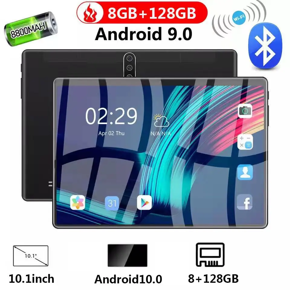 

Планшет на Android 10,1, восемь ядер, экран 10,0 дюйма, 8 ГБ + 4G