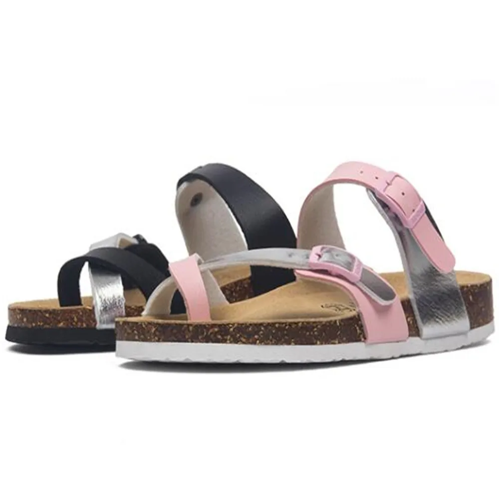 

Новые летние женские классические шлепанцы, повседневные пляжные шлепанцы с двойной пряжкой, обувь на День святого Валентина, женские санд...