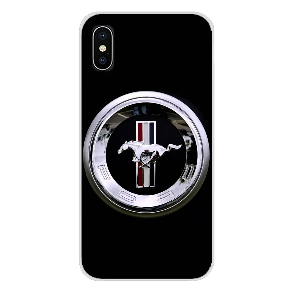 Аксессуары чехлы для телефонов автомобильные с логотипом Ford Mustang Apple iPhone X XR XS 11Pro